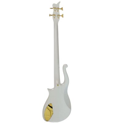 Custom Ember Prince Cloud White 4 String Bass Gold Hardware - Image 4