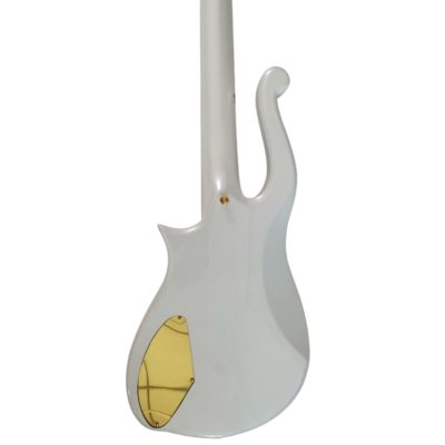 Custom Ember Prince Cloud White 4 String Bass Gold Hardware - Image 6
