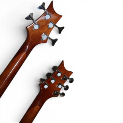 Custom Monarch 6 String Guitar 4 String Bass Prism Rainbow Burst Flamed Maple Top Double Neck - Image 5