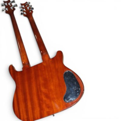 Custom Monarch 6 String Guitar 4 String Bass Prism Rainbow Burst Flamed Maple Top Double Neck - Image 7