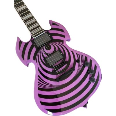 Custom Titan Wylde Barbarian Purple Vertigo Finish Audio Electric Guitar - Image 2