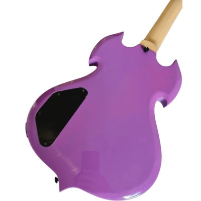 Custom Titan Wylde Barbarian Purple Vertigo Finish Audio Electric Guitar - Image 4