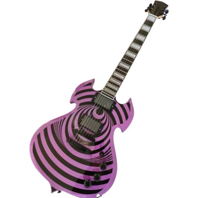 Custom Titan Wylde Barbarian Purple Vertigo Finish Audio Electric Guitar - Image 6