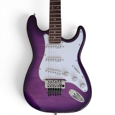 Custom Regent Eric Clapton Translucent Purple Burst Chrome Hardware Floyd Rose Tremolo Guitar