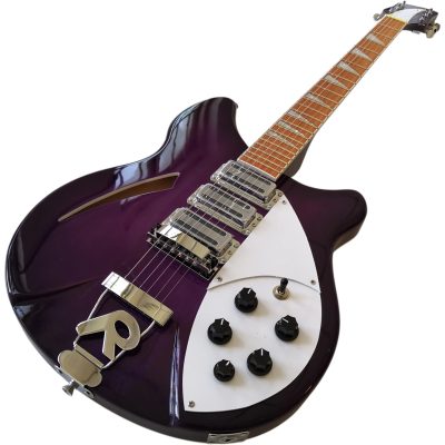 Custom Nova Slash Soundhole Purpleglo Violet 360 6 String Guitar - Image 2