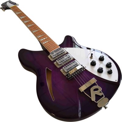 Custom Nova Slash Soundhole Purpleglo Violet 360 6 String Guitar - Image 3