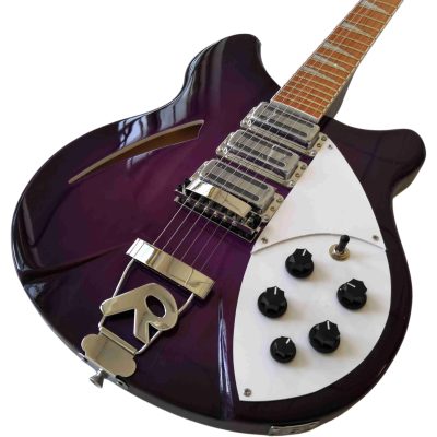 Custom Nova Slash Soundhole Purpleglo Violet 360 6 String Guitar