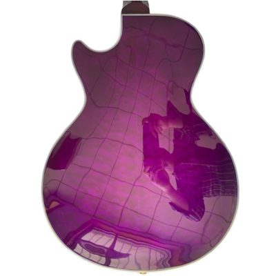 Custom Crown Supreme Trans Purple Schon Quilted Maple Top Guitar - Image 3