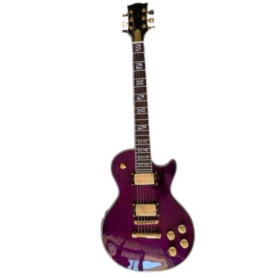 Custom Crown Supreme Trans Purple Schon Quilted Maple Top Guitar - Image 8