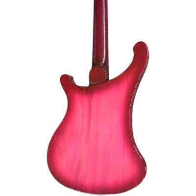 Custom Nova 4003 Purpleglo 4 String Bass White Pickguard - Image 4