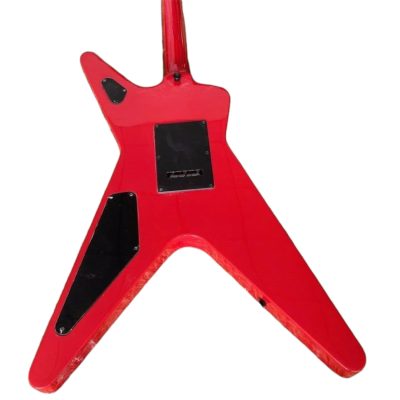 Custom Tempest Red Dimebag Flying V Split Headstock Guitar Floyd Rose Tremolo - Image 4