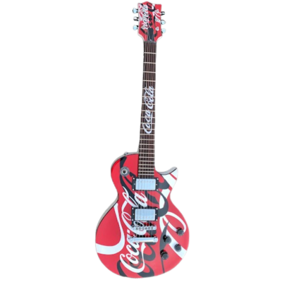 Custom Crown Coca Cola Finish Electric Guitar - Image 2