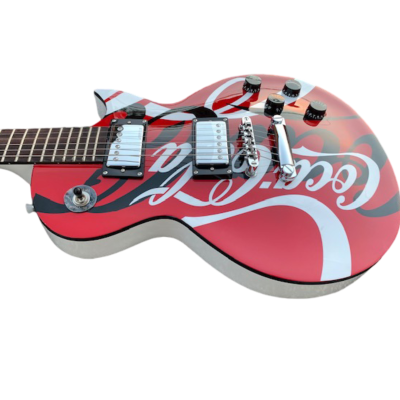 Custom Crown Coca Cola Finish Electric Guitar - Image 4