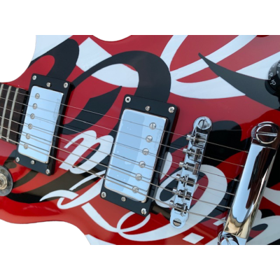 Custom Crown Coca Cola Finish Electric Guitar - Image 8