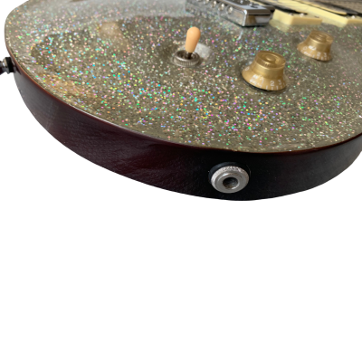 Custom Monarch Orianthi Silver Holo Sparkle Electric Guitar - Image 3
