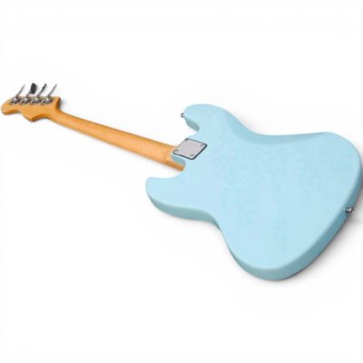 Custom Regent 4 String Jazz Bass Daphne Blue Stark Mint Green Pickguard - Image 6