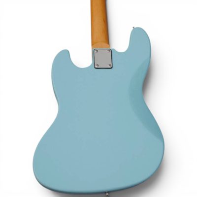 Custom Regent 4 String Jazz Bass Daphne Blue Stark Mint Green Pickguard - Image 7