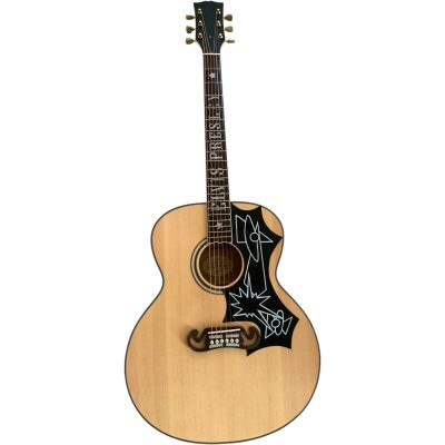 Custom Crown SJ200 Solid Sitka Spruce Top Acoustic Electric Guitar Inlayed Fretboard - Image 2