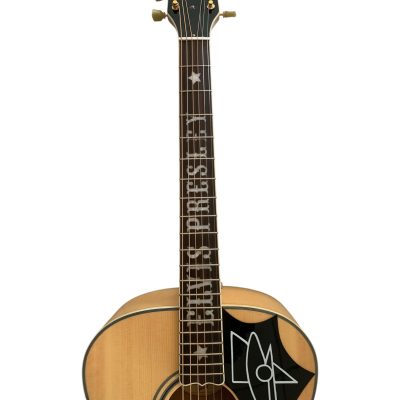 Custom Crown SJ200 Solid Sitka Spruce Top Acoustic Electric Guitar Inlayed Fretboard - Image 5