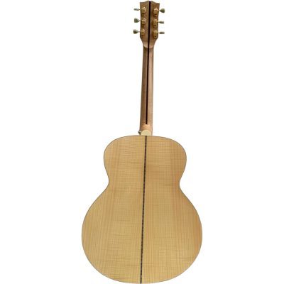Custom Crown SJ200 Solid Sitka Spruce Top Acoustic Electric Guitar Inlayed Fretboard - Image 10