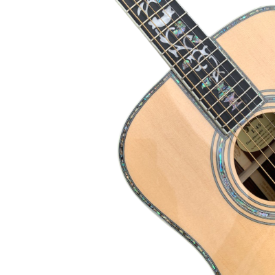 Custom Vertex Tree Of Life Inlays D45 Natural Finish Solid Spruce Top Acoustic Electric Guitar - Image 8