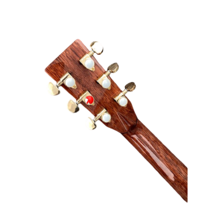 Custom Vertex Tree Of Life Inlays D45 Natural Finish Solid Spruce Top Acoustic Electric Guitar - Image 9