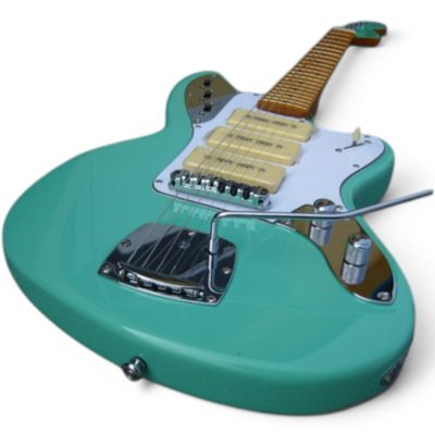 Custom Regent Seafoam Green Jazz Master Guitar 3 Pickups - Image 3