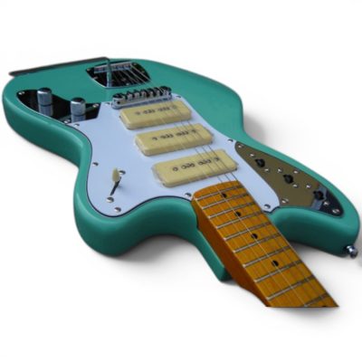 Custom Regent Seafoam Green Jazz Master Guitar 3 Pickups - Image 4
