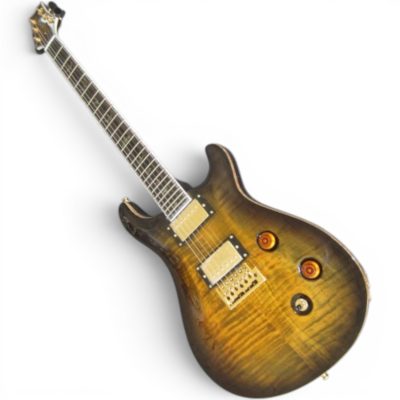 Custom Monarch Santana Retro Trampas Green Burst Guitar - Image 2