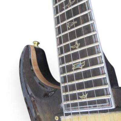 Custom Monarch Santana Retro Trampas Green Burst Guitar - Image 7