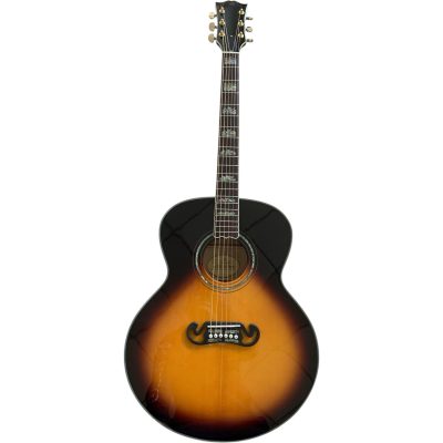Custom Crown SJ200 Tobacco Burst Acoustic Electric Guitar - Image 2