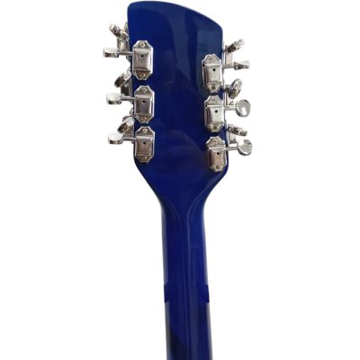 Custom Nova Trans Blue 620 Solid Body Guitar Tom Petty Toaster Pickups 12 String - Image 4