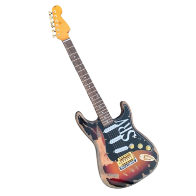 Custom Regent SRV Heavy Aged Relic Finish Stevie Ray Electric Guitar - Image 3