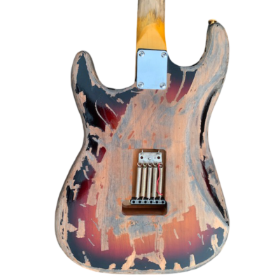 Custom Regent SRV Heavy Aged Relic Finish Stevie Ray Electric Guitar - Image 9