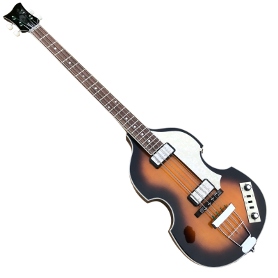 Custom Vale Dark Vintage Sunburst McCartney Ignition Series Violin 4 String Bass - Image 2