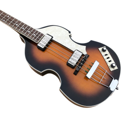 Custom Vale Dark Vintage Sunburst McCartney Ignition Series Violin 4 String Bass