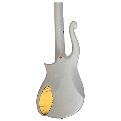 Custom Ember Prince Cloud White 4 String Bass Gold Hardware - Image 7