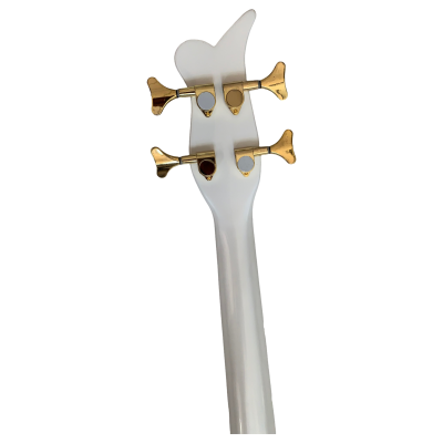 Custom Ember Prince Cloud White 4 String Bass Gold Hardware - Image 8