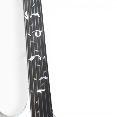 Custom Axis Steve Double Neck Alphine White Jem 6 and 12 String Floyd Rose Tremolo Guitar Fretless - Image 12