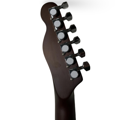 Custom Regent Barrel Top Jack Daniels Sandblasted Natural Oak Electric Guitar - Image 7