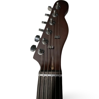 Custom Regent Barrel Top Jack Daniels Sandblasted Natural Oak Electric Guitar - Image 8