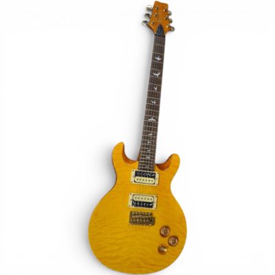 Custom Monarch Santana Yellow Quilted Maple Top Electric Guitar - Image 2