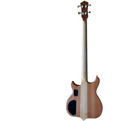 Custom Cylinder Series Stanley Clarke Quilted Maple Top Natural Clear Gloss 4 String Bass - Image 3