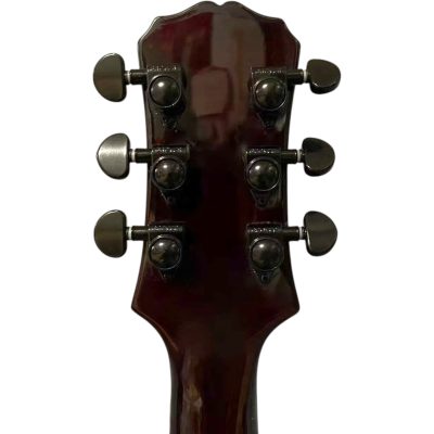 Custom Crown Coffin Cherry Sunburst Flame Maple Top Floyd Rose Tremolo Guitar - Image 4