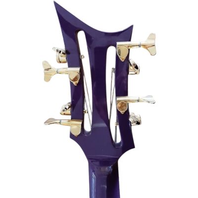 Custom Pyrite MI 5 Purple Finish Momo 8 String Bass 34 Inch Scale - Image 2