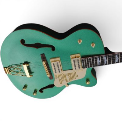 Custom Sovereign G6136I Bono Irish Falcon Goal Is Soul Evergreen Fhole Electric Guitar - Image 3