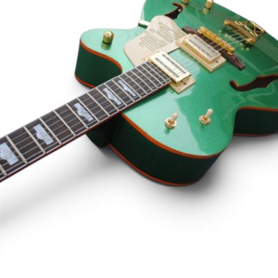 Custom Sovereign G6136I Bono Irish Falcon Goal Is Soul Evergreen Fhole Electric Guitar - Image 4