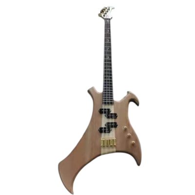 Custom Pulse Buzzard Natural Wood Finish John Entwistle 4 String Bass