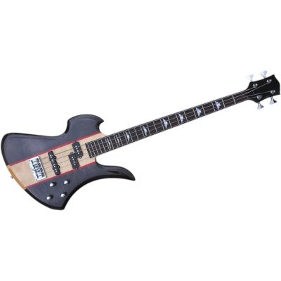 Custom Norturne Mockingbird Translucent Onyx Black Satin Finish 4 String Bass - Image 4