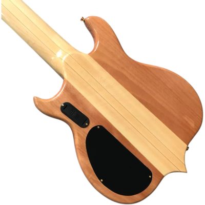 Custom Cylinder Series  Mark King Flamed Maple Top Translucent Win Red 6 String Bass - Image 2